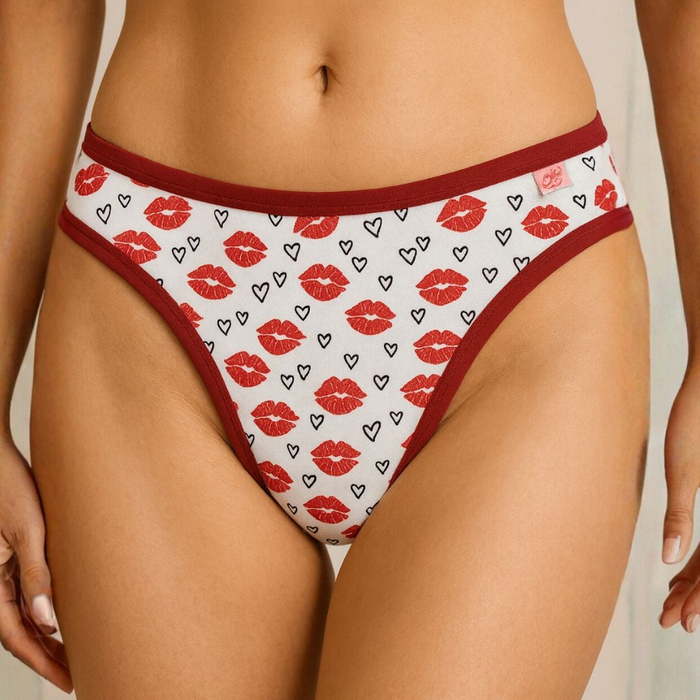 Calcinha Charmosa Microfibra Estampada Beth Lingerie