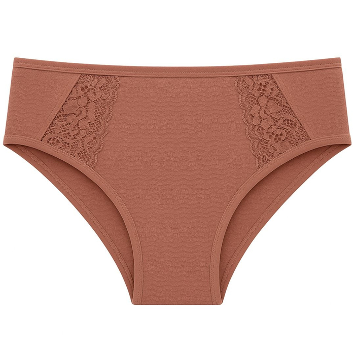 Calcinha Estilo Biquini Com Renda Na Frente Nayane