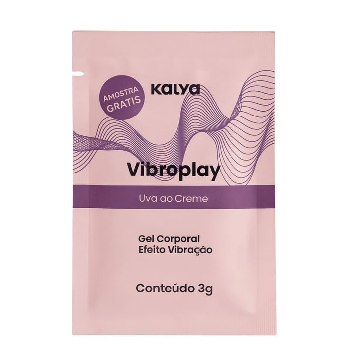 Vibroplay Gel Corporal Uva Ao Creme 3g Kalya - Brinde