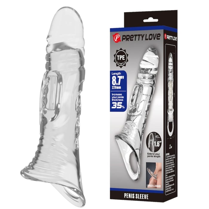 Capa Peniana 8.7 Com Anel Para Escroto Pretty Love