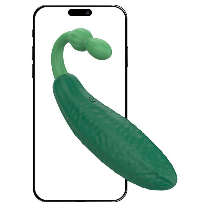 Pepino Vibrador Silicone 9 Vibrações Via Aplicativo Vibe Toys