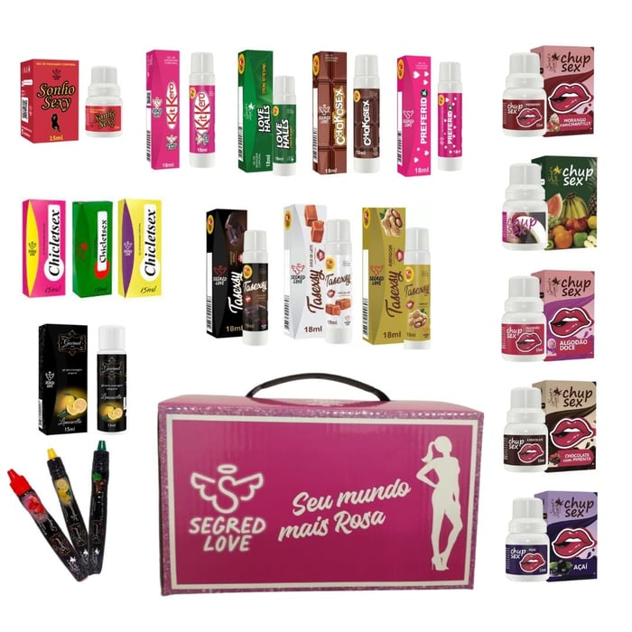 Kit Seu Mundo Mais Rosa 20 Itens Sexy Shop Segred Love