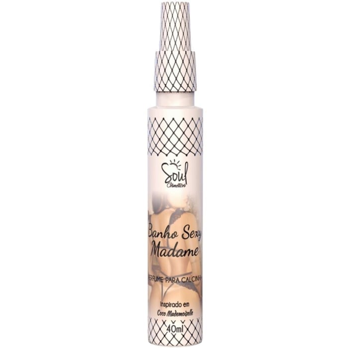 Banho Sexy Madame Perfume Para Calcinha 40ml Soul Cosméticos