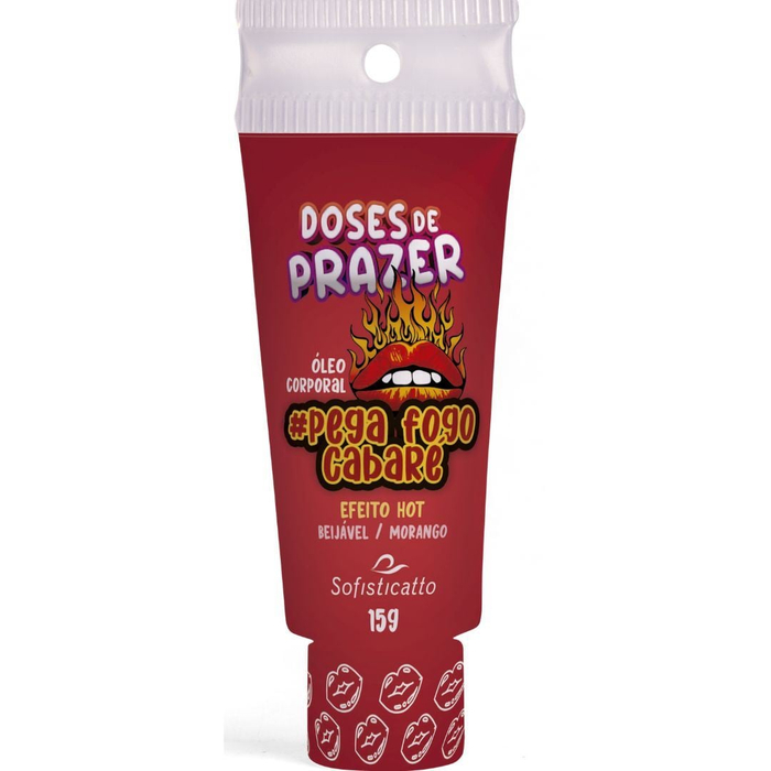 Pega Fogo Cabaré óleo Hot Corporal Beijável Doses De Prazer Sofisticatto