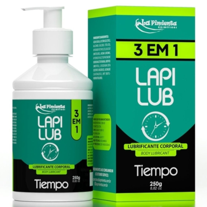 Lapi Lub Lubrificante Corporal 3 Em 1 Tiempo 250g La Pimienta