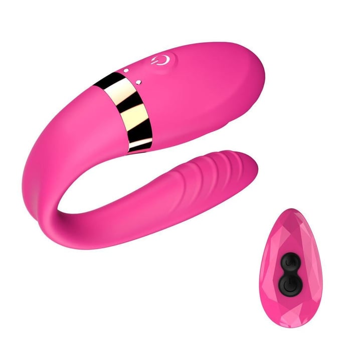 Vibrador Com Estimulador 7 Modos Vibratórios C/ Controle Remoto Sex Massage 