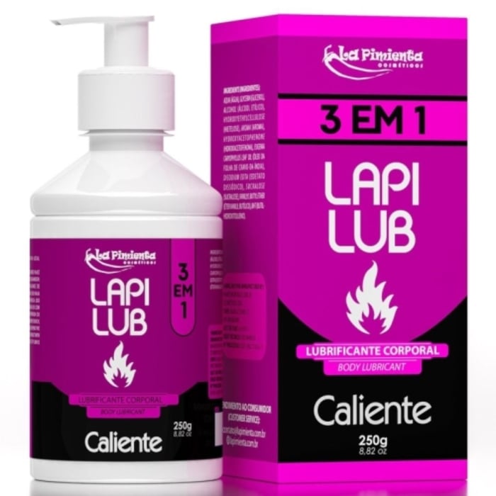 Lapi Lub Lubrificante Corporal 3 Em 1 Caliente 250g La Pimienta 