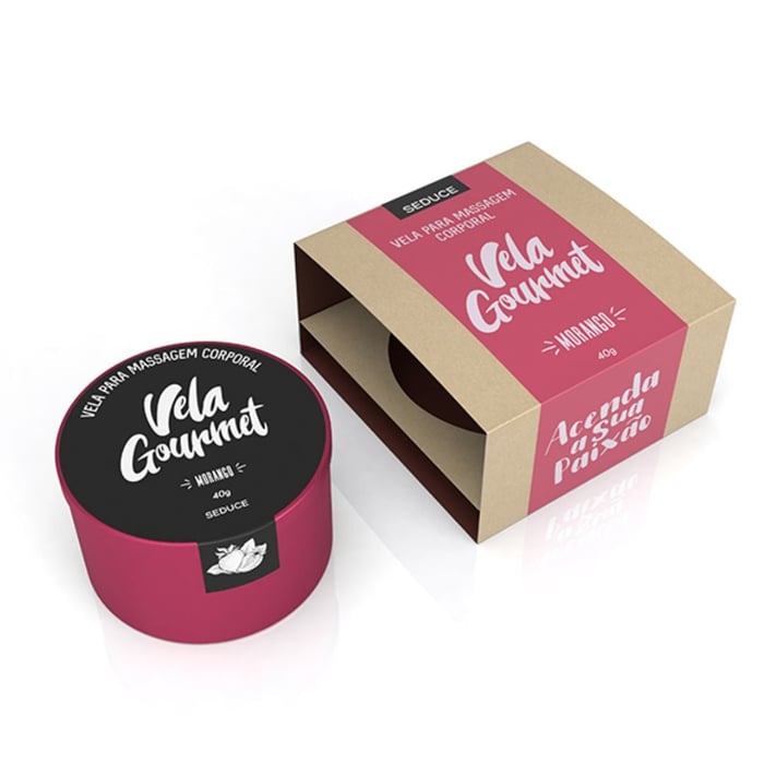 Vela Gourmet Para Massagem Corporal 40g Sexy Hot