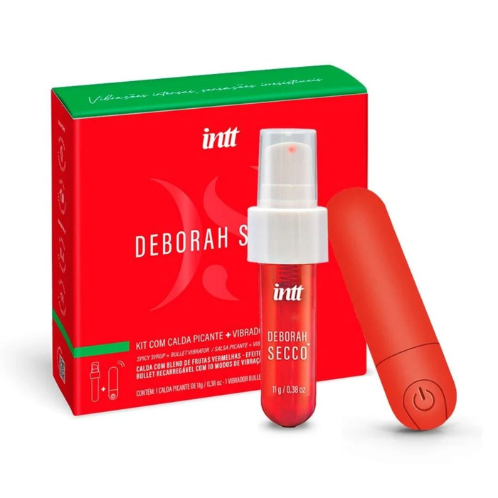 Kit Bullet E Calda Beijável Picante Deborah Secco Intt