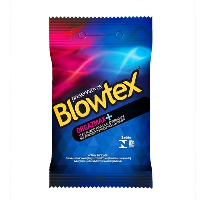 Preservativo Orgazmax 3 Unidades Blowtex 