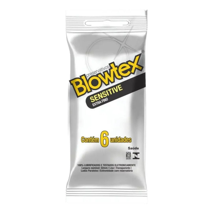 Preservativo Sensitive Extra Fino 6 Unidade Blowtex