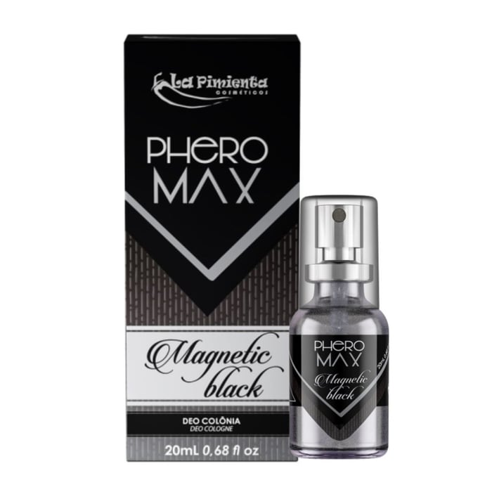 Phero Max Deo Colônia Magnetic Black 20ml La Pimienta