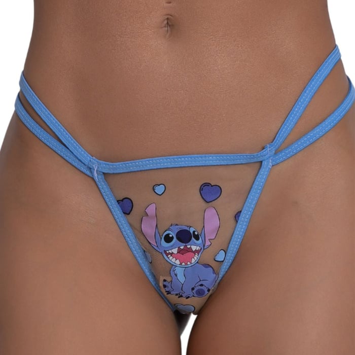 Calcinha Em Tule Stitch Pimenta Sexy