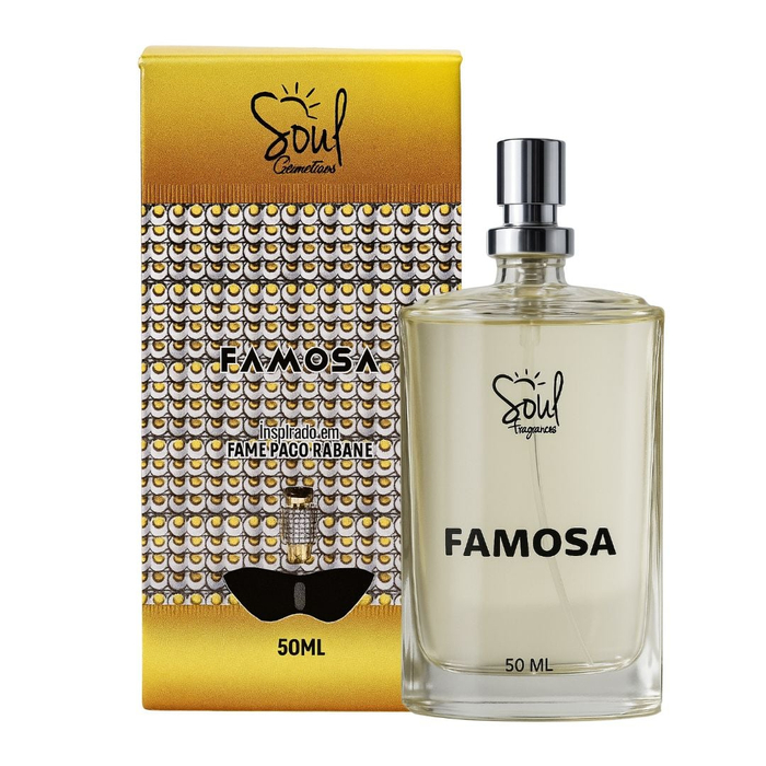 Famosa Colônia Feminina 50ml Soul Cosméticos