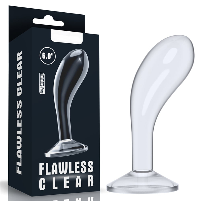 Plug Anal Com Ventosa 15 X 4cm Flawless Clear Lovetoy