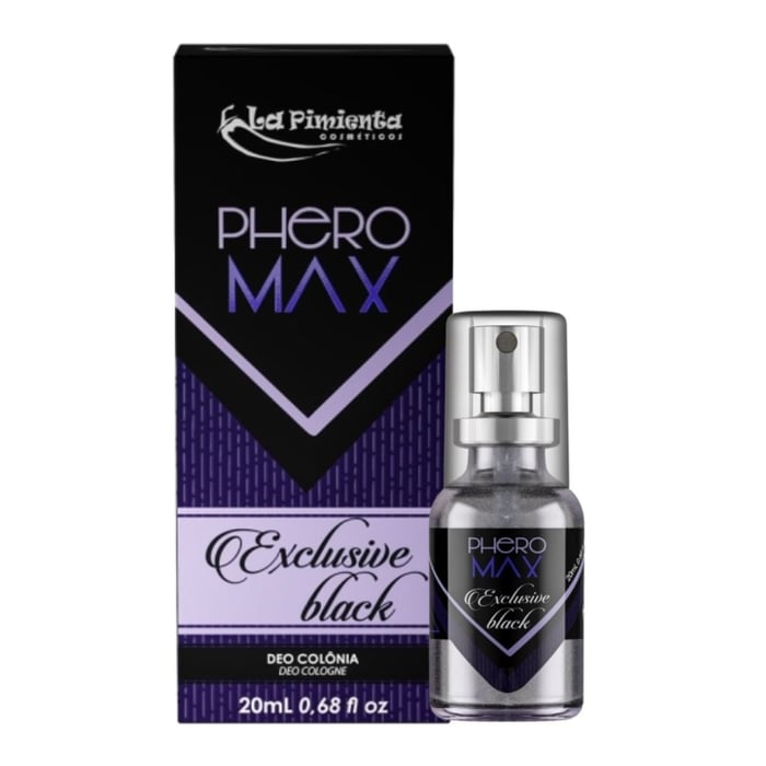 Phero Max Deo Colônia Exclusive Black 20ml La Pimienta