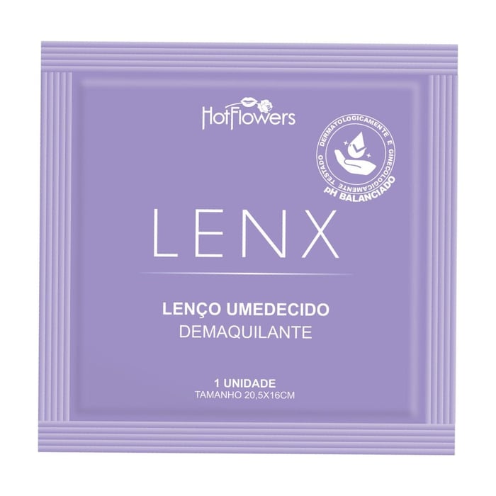 Lenx Lenço Umedecido Demaquilante 1 Un Hot Flowers