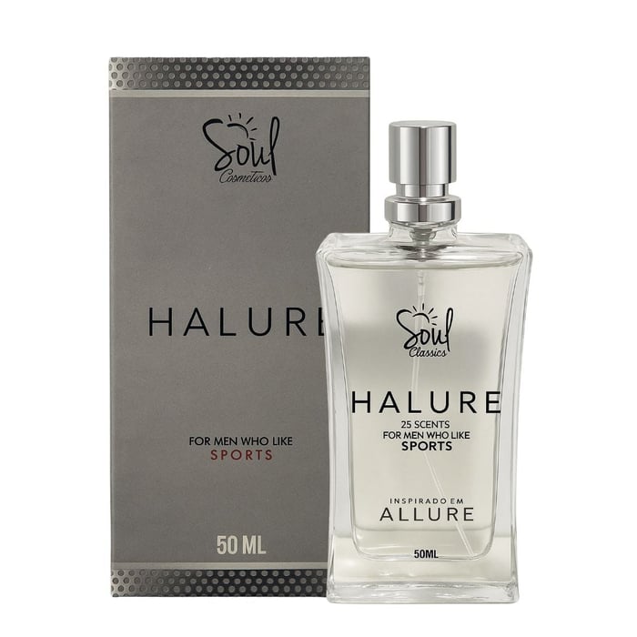 Halure Colônia Masculina 50ml Soul Cosméticos