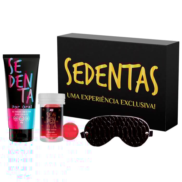 Kit Desejos Secretos Gel E Bolinha Sedenta Com Venda Pepper Blend