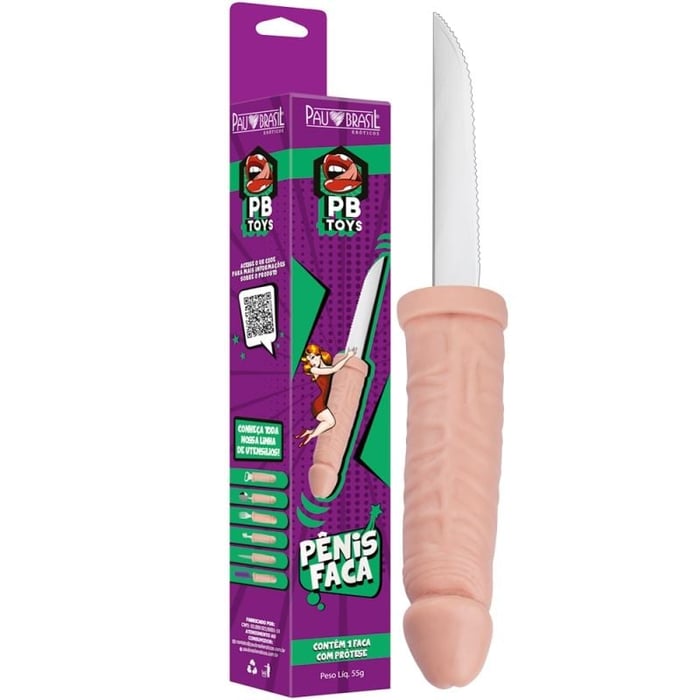 Pênis Formato De Faca Pb Toys Pau Brasil