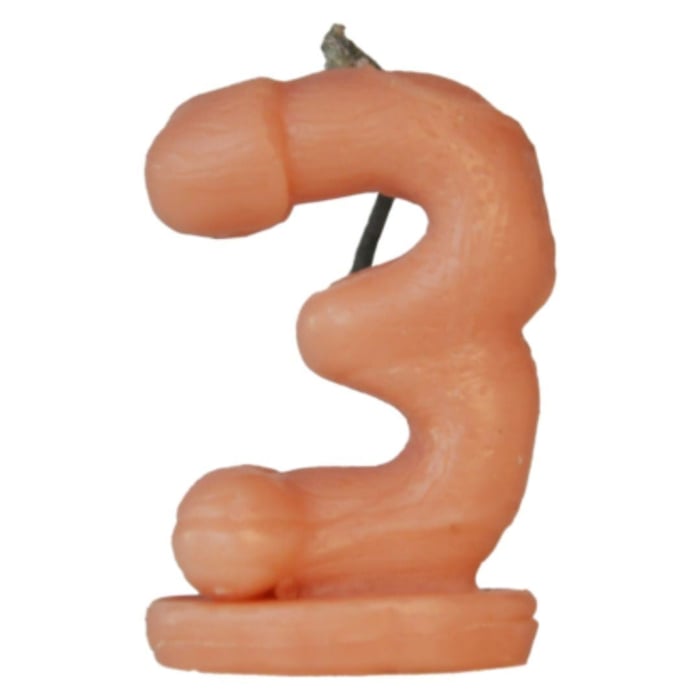 Vela Erótica Número 3 K-gel