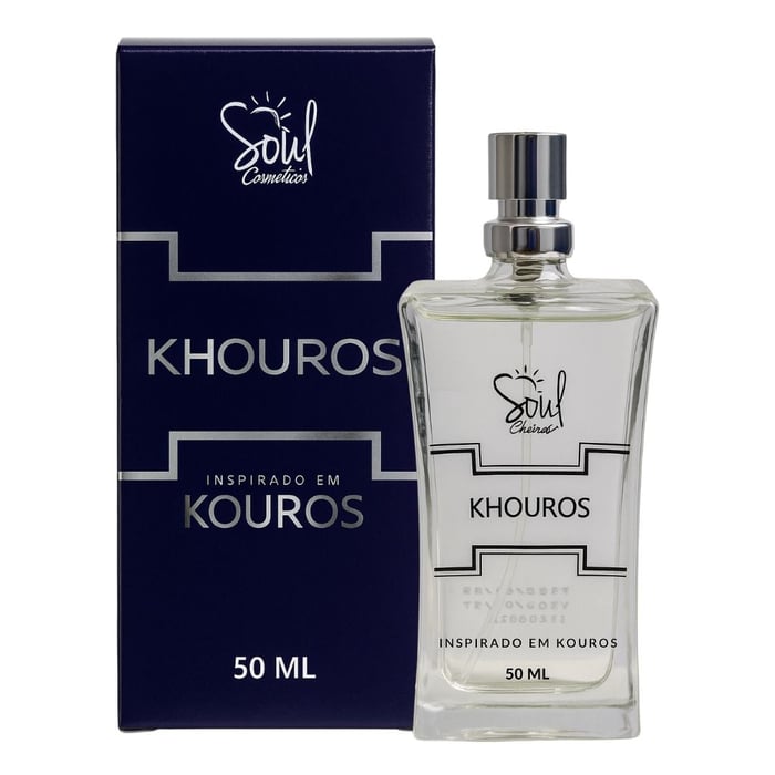 Khouros Colônia Masculina 50ml Soul Cosméticos 