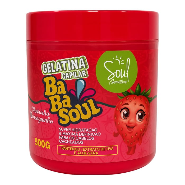 Babasoul Gelatina Capilar Moranguinho 500g Soul Cosméticos