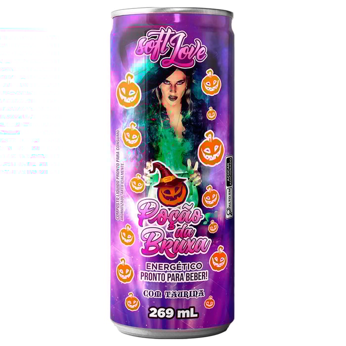 Poção Da Bruxa Energético Pronto Para Beber 269ml Soft Love