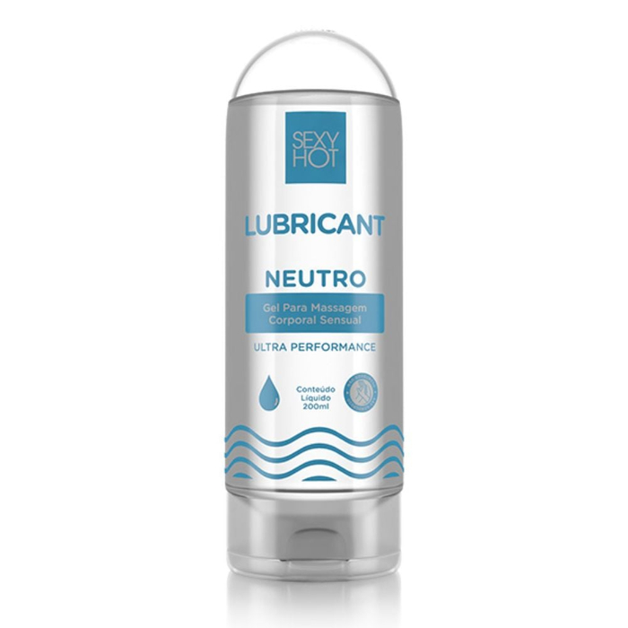 Lubrificant Neutro Gel Ultra Deslizante 200ml Sexy Hot