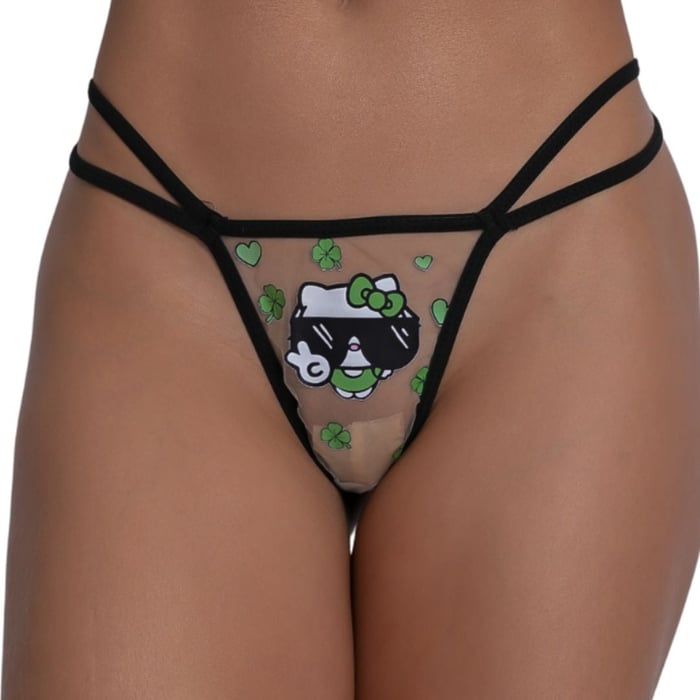 Calcinha Em Tule Hello Kitty Da Sorte Pimenta Sexy