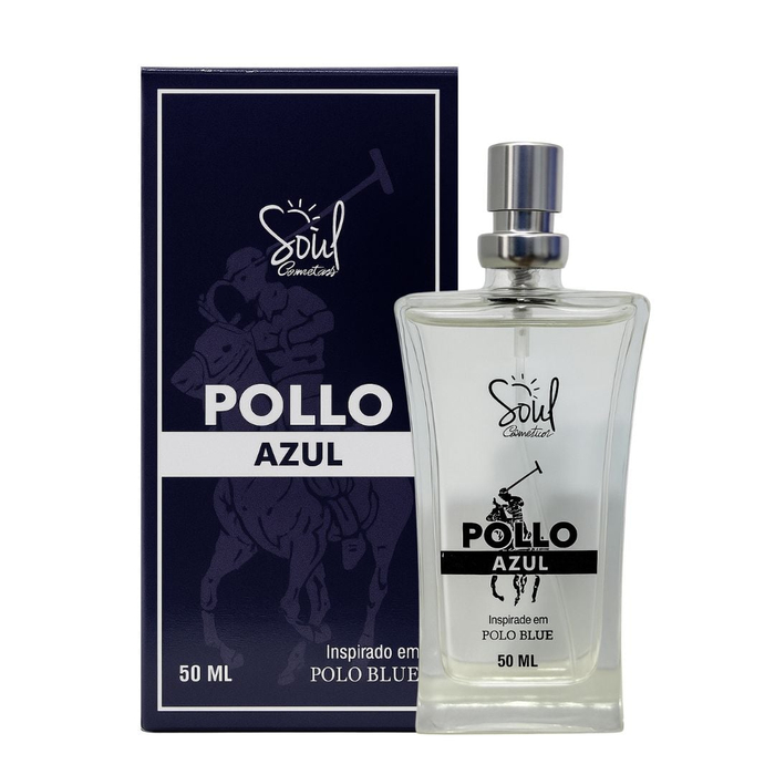 Pollo Azul Colônia Masculina 50ml Soul Cosméticos 