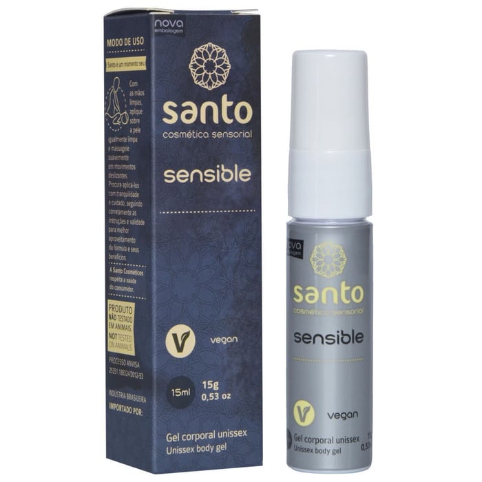Sensible Gel Corporal Anestésico 15ml Santo Cosméticos