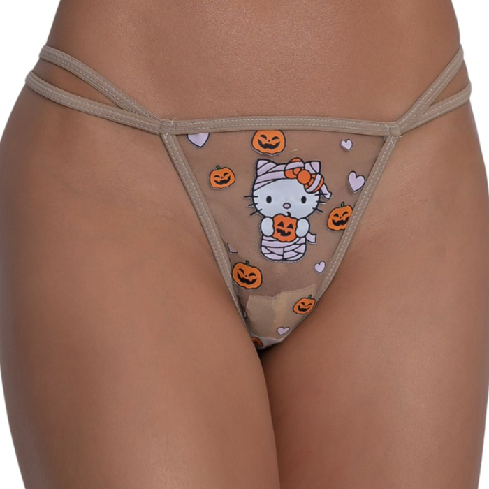 Calcinha Em Tule Hello Kitty Halloween Pimenta Sexy