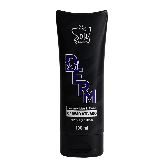 Sabonete Liquido Facial Carvão Ativado 100ml Soul Cosméticos