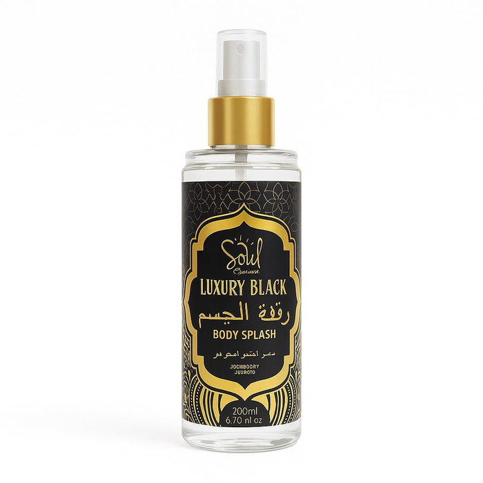 Body Splash Luxury Black Desodorante Colônia Soul Cosméticos 200ml