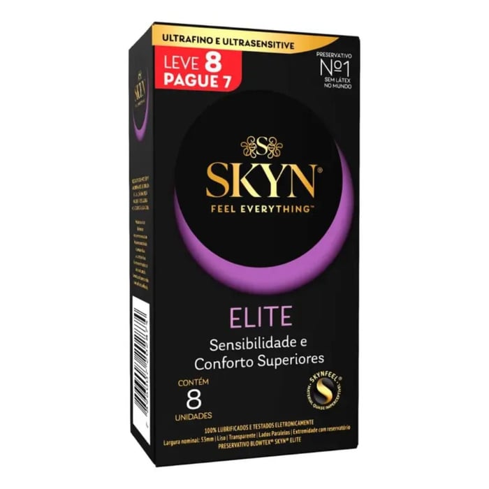 Preservativo Skyn Elite Leve 8 Pague 7 Unidades Blowtex