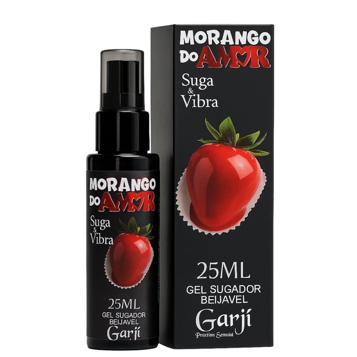 Morango Do Amor Gel Sugador Beijável 25ml Garji