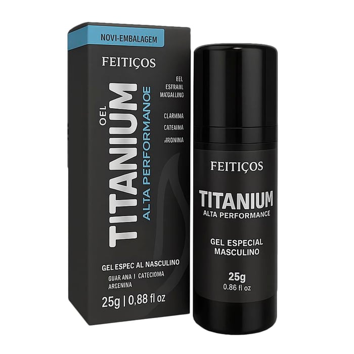 Titanium Gel Masculino Alta Performance 25g Feitiços