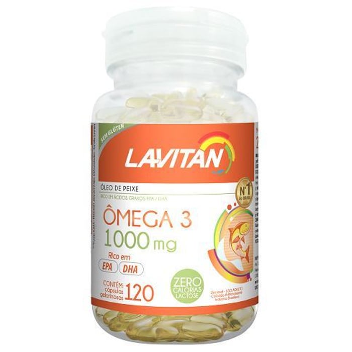 ômega3 1000mg Lavitan 120 Cápsulas Cimed