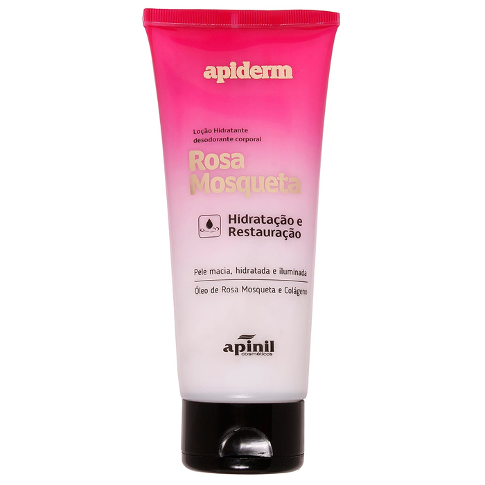 Apiderm Loção Hidratante Corporal Rosa Mosqueta 190g Apinil
