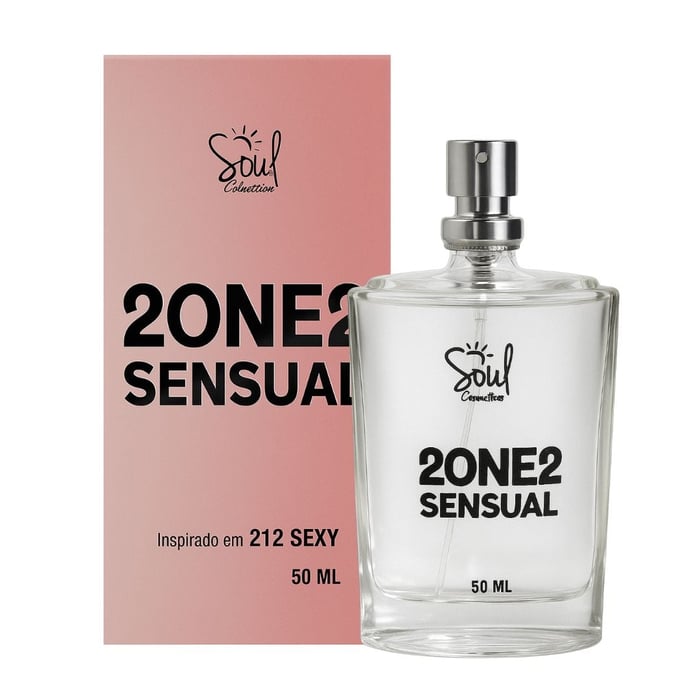 2 One 2 Sensual Feminina Colônia 50ml Soul Cosméticos