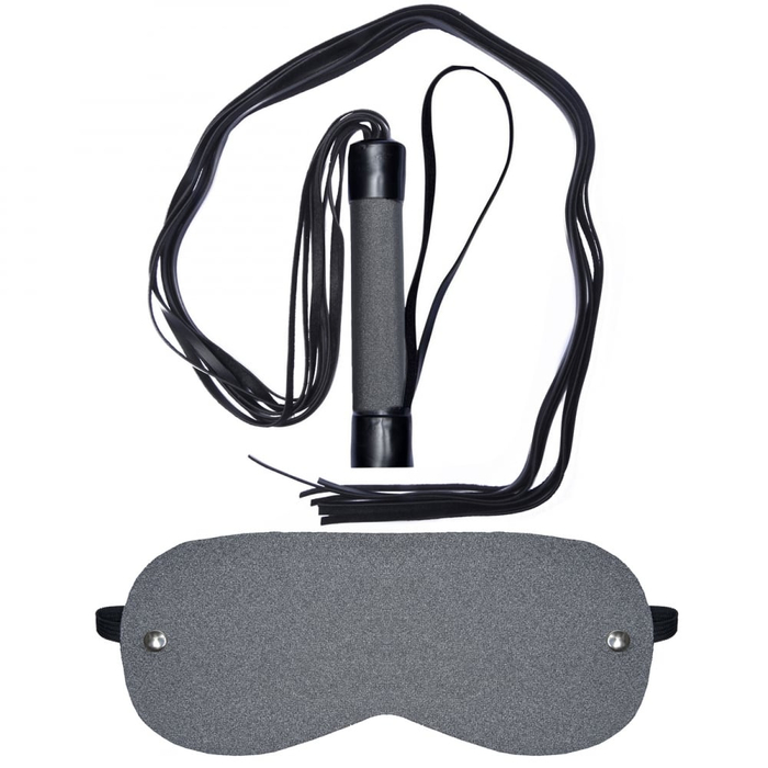 Chicote 8 Tiras 80cm Cinza Dominatrix