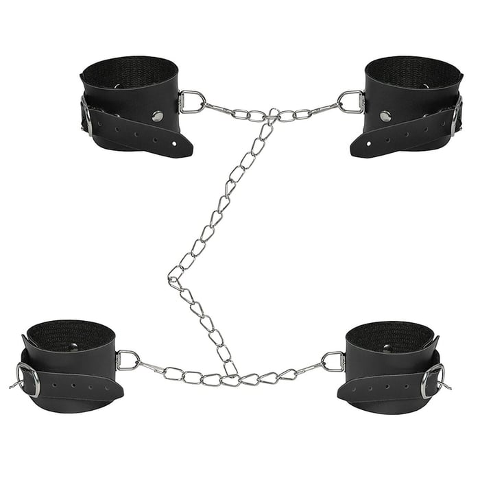 Algema E Tornozeleira Com Corrente Dominatrix