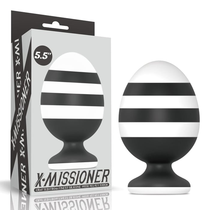Plug Anal Com Listras 14 X 8,5cm Linha X-missioner Lovetoy