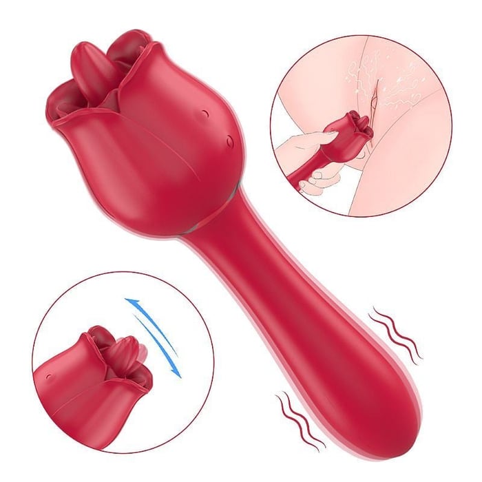 Vibrador Rose Pro 6 Estimulador De Clitóris E Ponto G Shande