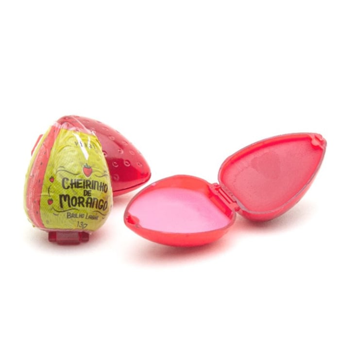 Brilho Labial Cheirinho De Morango 13g Vivai