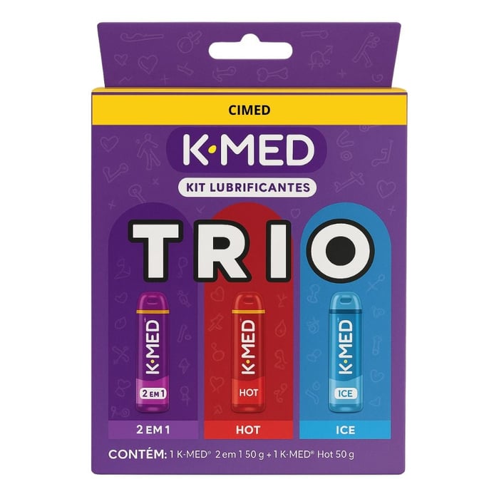 K-med Kit Lubrificantes Trio 50g Cimed 