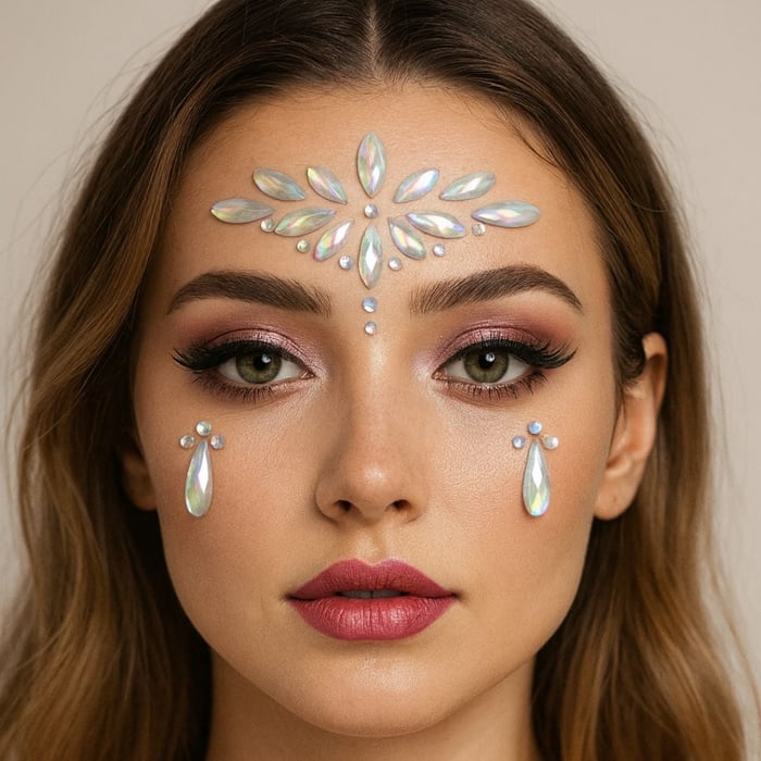 Face Gems Adesivo Brilhoso Para O Rosto Vibe Toys