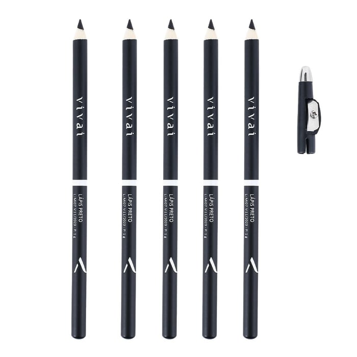 Lápis Preto Com Apontador Vivai