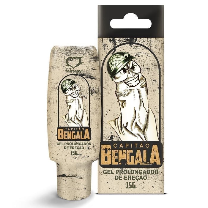 Capitão Bengala Gel Prolongador De Ereção 15g Sexy Fantasy